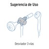 Foset AR-03, Desviador de 3 vías para brazo, cromo