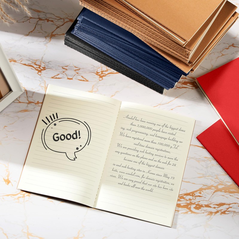 Mimorou 100 Pcs Journals Notebooks Bulk - Kraft Softcover A5