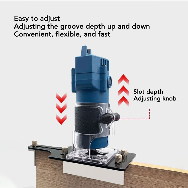 Wood Router Base Accurate Positioning 2 in 1 Compact Router