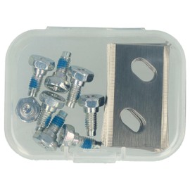 vhbw 8 x replacement blades for Arnold 1111-M6-1008 for lawnmowers - replacement blade silver, chrome carbon steel