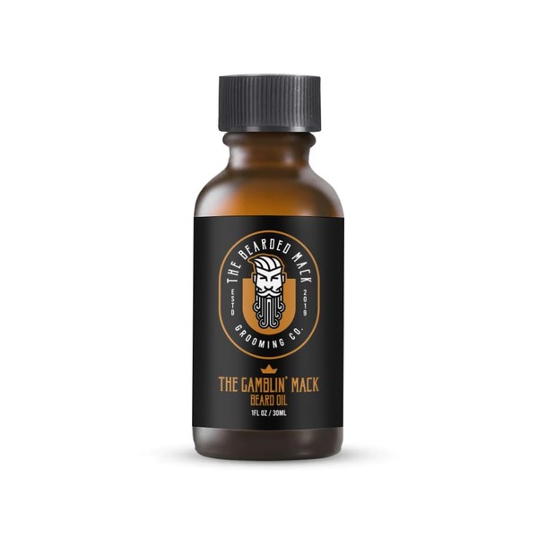 The Bearded Mack Grooming Co Beard Oil - Gamblin' Mack