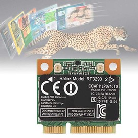 ASHATA Mini Tarjeta de Red, 2.4G Bluetooth 3.0 Tarjeta de Red inalámbrica PCI-e, RT3290 Wi-Fi Adaptador de Red inalámbrica, Soporta 802.11N hasta 150Mbps, para computadora Mini con Puerto PCI-E