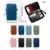 NQQNQQ S-11 RFID Blocking Passport Holder Travel Wallet, Slim Zipper