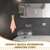 Boao 4 Pcs Self Adhesive Towel Hook Holder Grabber Stainless