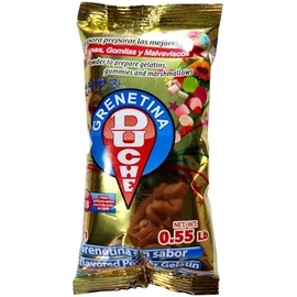 Duche Grenetina 290 Bloom sin sabor - Polvo para preparar gelatinas, gomitas y malvaviscos - 250 g