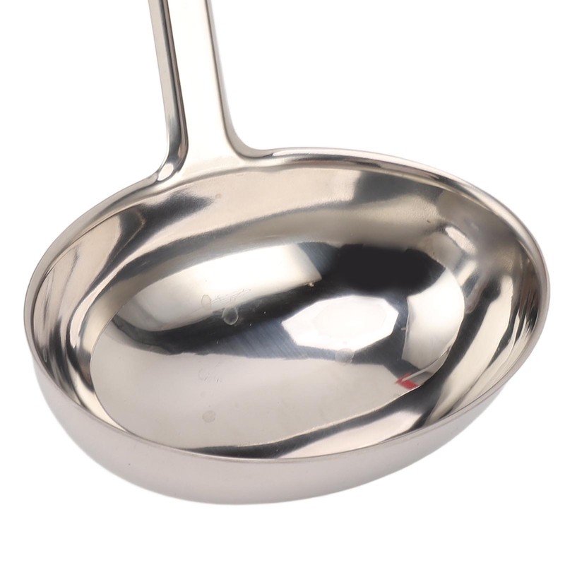 Soup Ladle Stainless Steel Anti Scald Multifunctional Curved Handle Kitchen