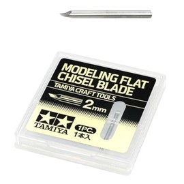 Tamiya Craft Tool Series No. 143 Modeling Blade (Flat Chisel Blade 0.08 inch (2 mm) Plastic Model Tool 74143
