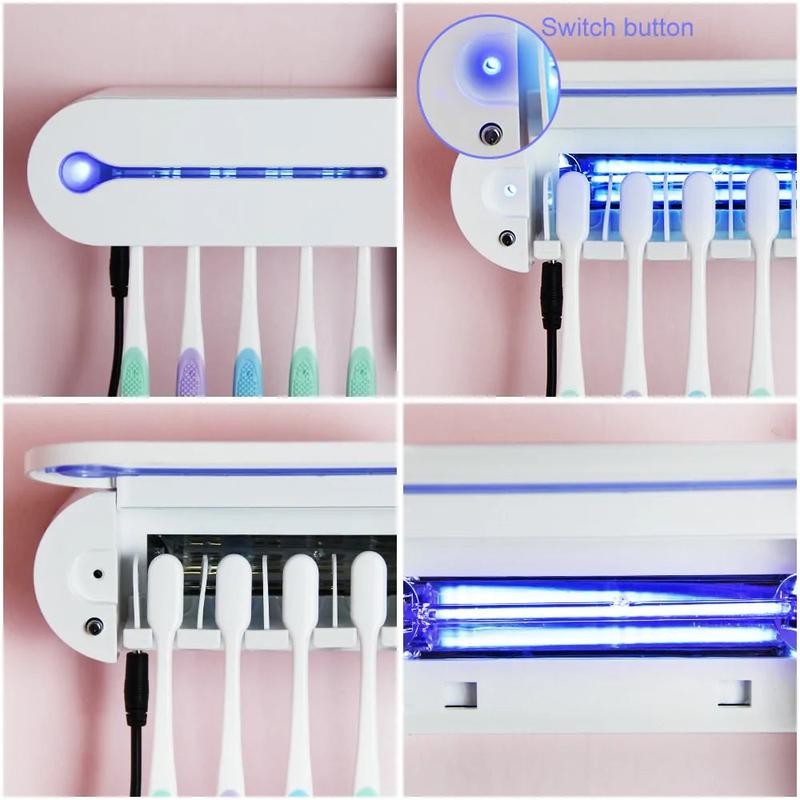 UV Light Toothbrush Holder And Toothpaste Dispenser - Size: EU