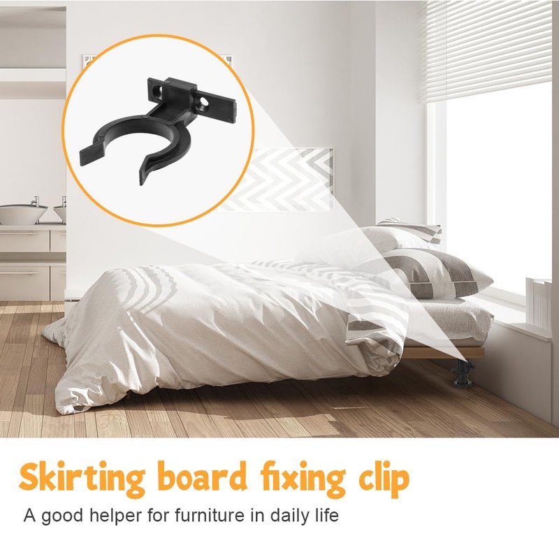 Flintronic 12Pcs Kitchen Kick Board Plinth Clips, Heavy Duty Kick-Board