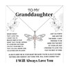 Granddaughter Gifts from Grandma Silver Necklaces Dragonfly Necklace Granddaughter Necklace