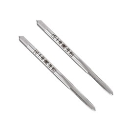 Boxonly Machine Tap 4-40 UNC, for Drilling Machines, Tapping Machines, CNC and Milling Machines, 2B Class 3 Flutes High Speed Steel Screw Threading Milling Tap Machinist Repair DIY Tool 2pcs