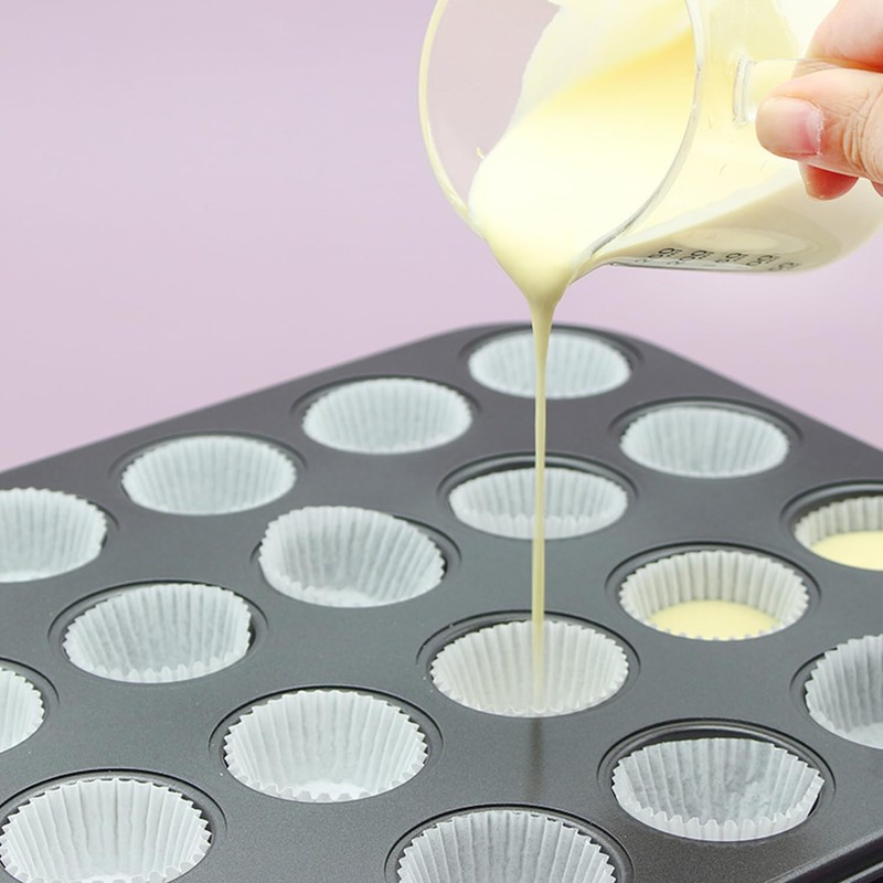 Aybloom Nonstick 24 Cups Mini Muffin Pan with Extended Handles