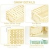 Ruucy 6 Pcs Collapsible Storage Crates, Folding Plastic Crate 25x16x10cm,