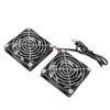 Dual Fan Router Heat Dissipation Cooler, 5V USB Computer Fan,