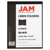 JAM PAPER Two Pocket Textured Linen Presentation Folders - Letter