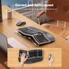 MEETION Ergonomic Wireless Keyboard Mouse, 2.4GHz Split Palm Rest Keyboard