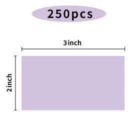 STARLIBOO Colored Labels Stickers 3 x 2 Inch, Rectangle Moving Labels Stickers, 250Pcs Garage Sale Price Stickers, Adhesive Moving Labels for Boxes(Lavender Purple)