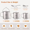 Lightweight Ti 5 Pieces Set Ti 750ml Pot 450ml and