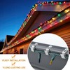 Tandefio 50 Count Christmas Metal Gutter Hooks for Outdoor Light
