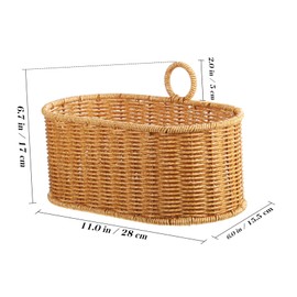 Gatuida Wall Hanging Basket for Ginger and Garlic Storage Woven Wall Baskets for Kitchen Organization for Fruits Veggies Decorative Flower Display Boho Home Decor