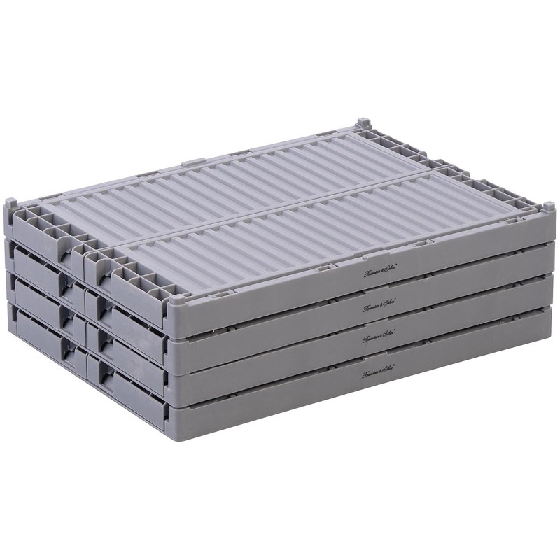 Rosenstein & Söhne Plastic Boxes: Set of 6 Plastic Storage