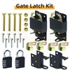 LAWNEAGLE 2 Pack S16100700 Small Black Two Way Lockable Gate
