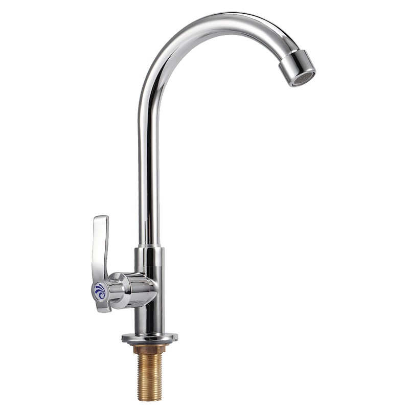 G1/2in Male Thread Zinc Alloy Kitchen Basin Sink Water Faucet