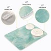 Teal Turquoise Microfiber Dish Drying Mat Large Size Cyan Mint