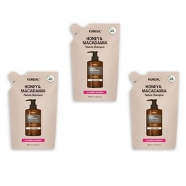Kundal Nature Shampoo Refill Pack Cherry Blossom 400ml x 3 Moist and fragrant soft hair hair care shower bath - basic / 쿤달 네이처 샴푸 리필팩 체리블라썸 400ml x 3개 촉촉한 향기로운 부드러운 머릿결 헤어케어 샤워 목욕 - 기본