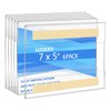Ludery Acrylic Sign Holder - 5x7 Horizontal Wall Mount Sign