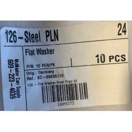 MCMaster Carr Supply 2 Pkg Of 10 McMaster Plain SS Steel Flat Washers- See Listing