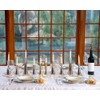 Yair Emanuel Modern Hammered Pillar Candle Holders | Shabbat Candlestick