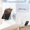 6W Solar Panel for Security Camera, Compatible withArlo Essential 2K