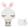 3.0 White Bunny Rabbit 64GB USB External Hard Drive Flash
