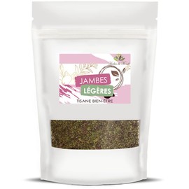 Herbes du Monde Organic Herbal Tea for Light Legs - Mix of Organic Plants to Promote Circulatory Wellness - 1 Bag of 100g - AB Certified