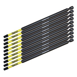 10 x SabreCut SCRSQ1152_10 152 mm SQ1 Square Magnetic Impact Wrench Drill Bits Set Single-Ended High Performance for Dewalt Milwaukee Bosch Makita and others