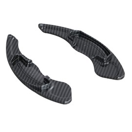 HIBEYO Car Shift Paddle Extender Fit for Honda Spirior Accord Odyssey Avancier CR-V Hybrid UR-V Acura CDX MDX ILX ABS Plastic Steering Wheel Paddle Extension-Pattern Black