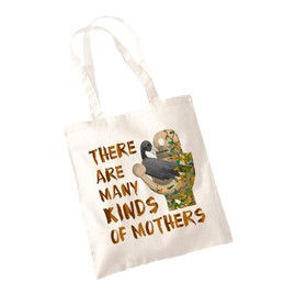 SmartyPants There Are Many Kinds Of Mothers Tote Bag - Wild Robot Novel World Book Day Reading Enthusiast Shopping Reusable Robotic Heartfelt Unique Read Gift Present (Natural)