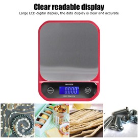 LCD Electronic Scale, Food Scale, Kitchen Scale, WH-B28 10Kg/1g LCD Kitchen Scale Electronic Digital Scale Weighing Measure Home Use