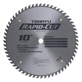 Tenryu RS-25560D 10" Carbide Tipped Saw Blade ( 60 Tooth TCG Grind - 5/8" Arbor - 0.126 Kerf)