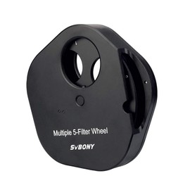 SVBONY Filter Wheel 1.25" Multiple 5-Position Filter Wheel 1.25" Eyepiece Adapter T2 Camera Adapter and Locking Ring