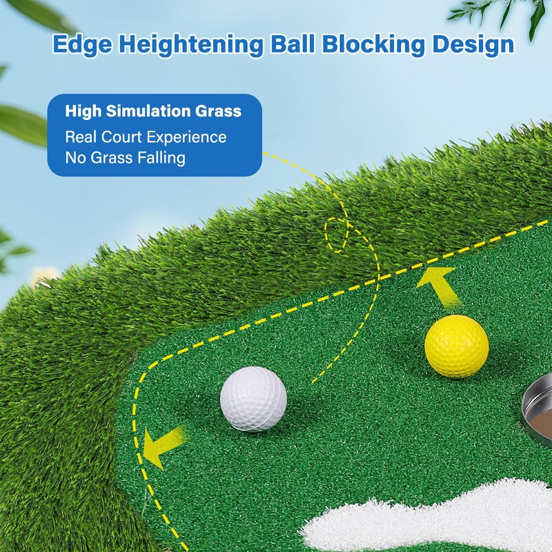 Mosoyolo Floating Golf Green for Pool Large Size 47" x