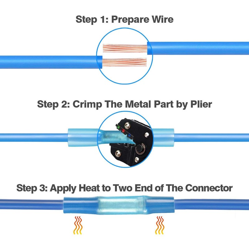 CESFONJER Heat Shrink Wire Connectors | Crimp Connectors | Waterproof