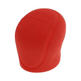 Partuto Gear Shift Knob Cover Universal for Car SUV Truck RV Insert Stick Shifting Handle Protector Silicone Red
