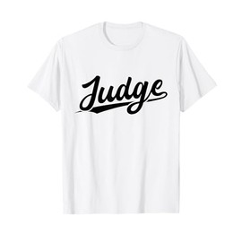 Retro Swoosh Job Title - Judge T-Shirt