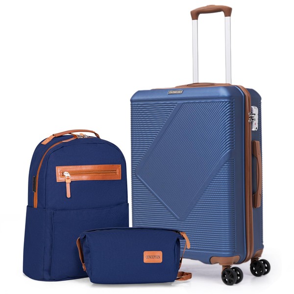 CONCEPTEN Luggage Sets 3 Piece, 20 Inch Carry On Suitcases