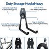 3-H Garage Storagel Hooks 4 Pack,Large Garage Hooks Heavy Duty