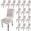 Remagr 16 Pcs Plastic Dining Chair Covers Protectors Clear Protector