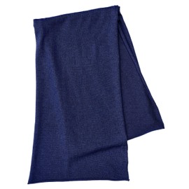 Cashmeren - Bufanda unisex de punto liso – Guantes a juego 100% accesorios de cachemira pura • Añadir ambos al carrito para un juego, Azul marino/bufanda, Gloves - One Size / Scarf - 80"x 13.5"