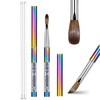 Shine Chance Acrylic Nail Brush Size 6, 100% Real Kolinsky